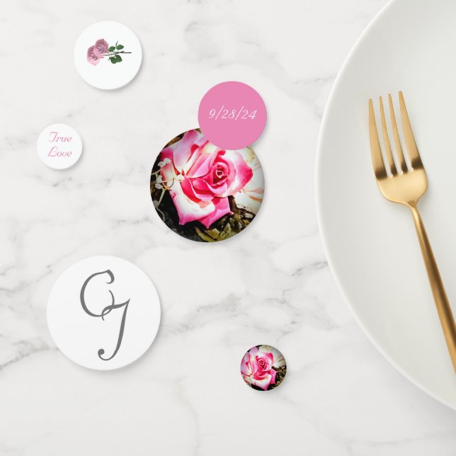 Love is in Bloom Rose Wedding Confetti (Group)