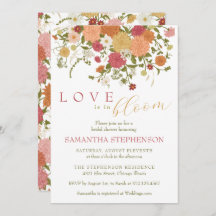 Love is in Bloom Spring Boho Floral Bridal Shower 