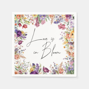 Love Is In Bloom Spring Bridal Shower Napkin