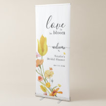 Love is in Bloom Spring Bridal Shower Welcome
