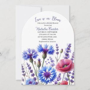 Love is in Bloom Spring Floral Bridal Shower Invitation
