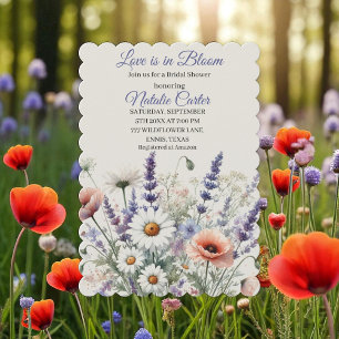 Love is in Bloom Spring Floral Bridal Shower Invitation