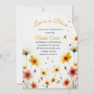 Love is in Bloom Spring Floral Bridal Shower Invitation