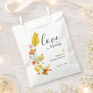 Love is in Bloom Spring Wildflower Bridal Shower Favour Bags