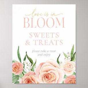 Love Is In Bloom Sweets & Treats Table Sign