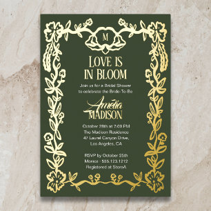 Love is in Bloom Vintage Floral Bridal Shower