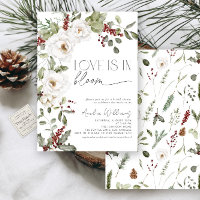 Love is in Bloom White Flowers Pine Winter
