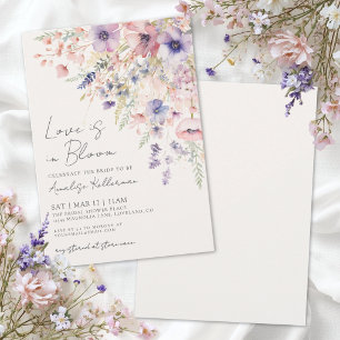 Love Is In Bloom Wildflower Bridal Shower Invitation