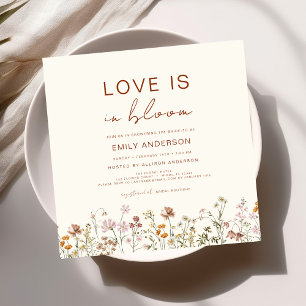 Love is in Bloom Wildflower Bridal Shower Invitation