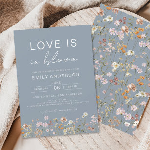 Love is in Bloom Wildflower Bridal Shower Invitation