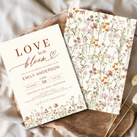 Love is in Bloom Wildflower Bridal Shower
