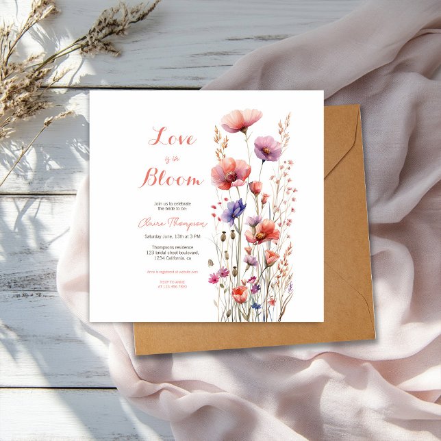 Love is in bloom wildflowers floral bridal shower (Creator Uploaded)