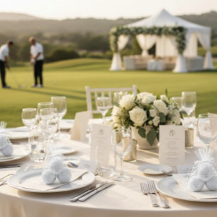 'Love Is In Full Swing.' Wedding Favour Gifts Golf Balls