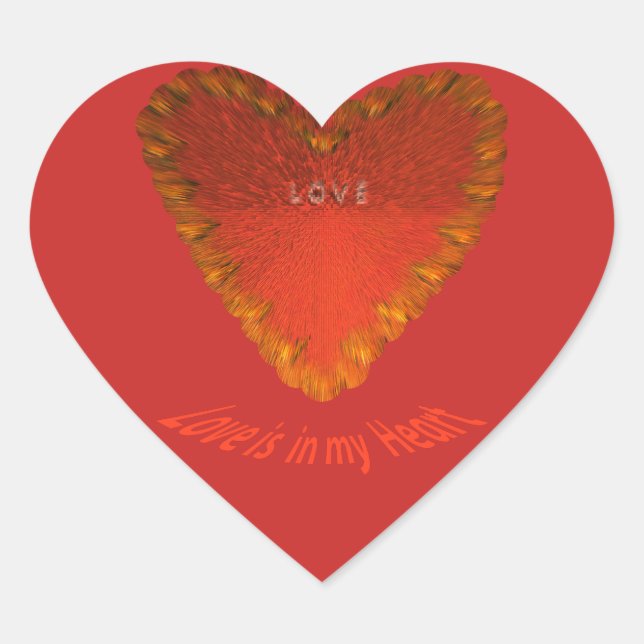 Love is in My Heart Sticker (Front)