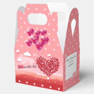 "Love is in the Air!" beautiful Love tree Hearts Favour Box