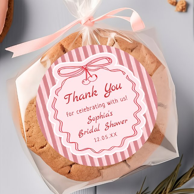 Love is in the Air Bow Bridal Shower Sticker (Creator Uploaded)