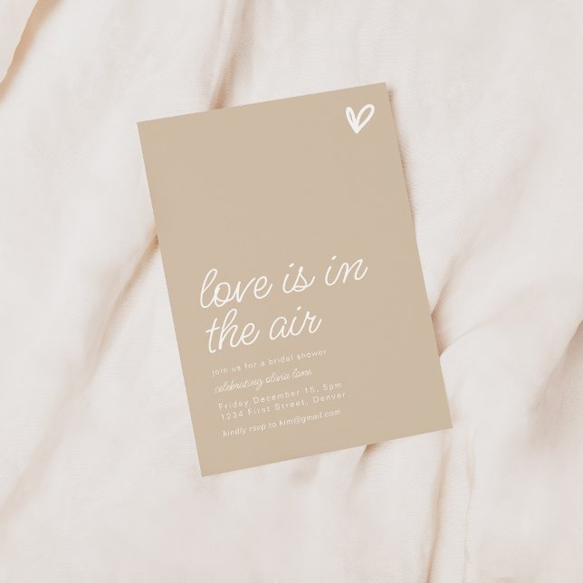 Love Is In The Air Bridal Shower Invite (Creator Uploaded)