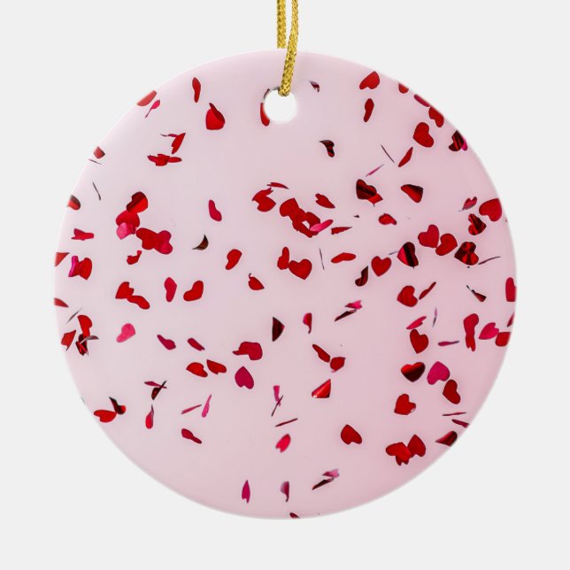 Love is in the air ceramic tree decoration (Front)