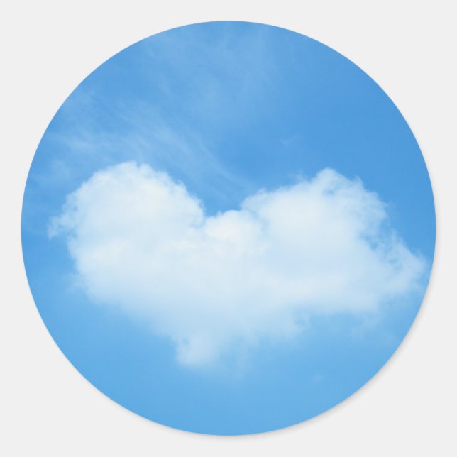 Love Is In The Air Classic Round Sticker (Front)