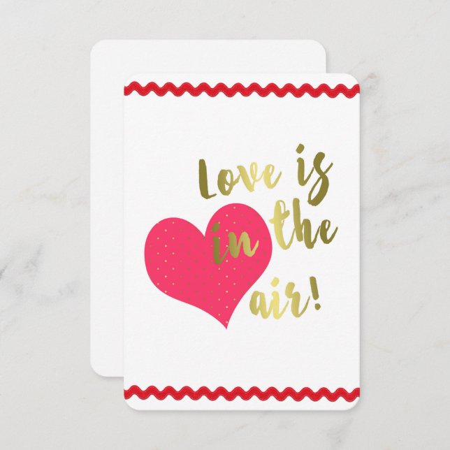 Love is in the Air! Cute Valentine (Front/Back)