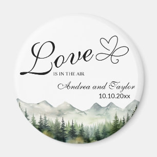 Love is in the Air Elegant Wedding favour Magnet
