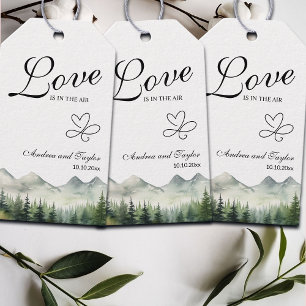 Love is in the Air Elegant Wedding Gift Tags