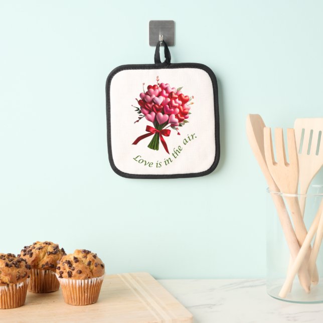 LOVE IS IN THE AIR Heart Boquet  Pot Holder (Insitu(Hanging))