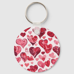Love is in the Air- heart design  Key Ring