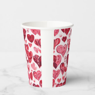 Love is in the Air- heart design Paper Cups