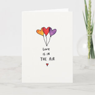 Love Is In The Air Hearts Card