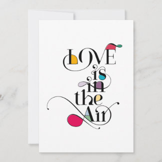 Love is in the Air Invitation