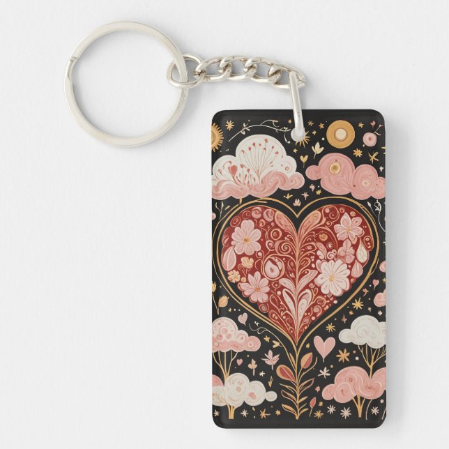 Love is in the Air Key Ring (Front)