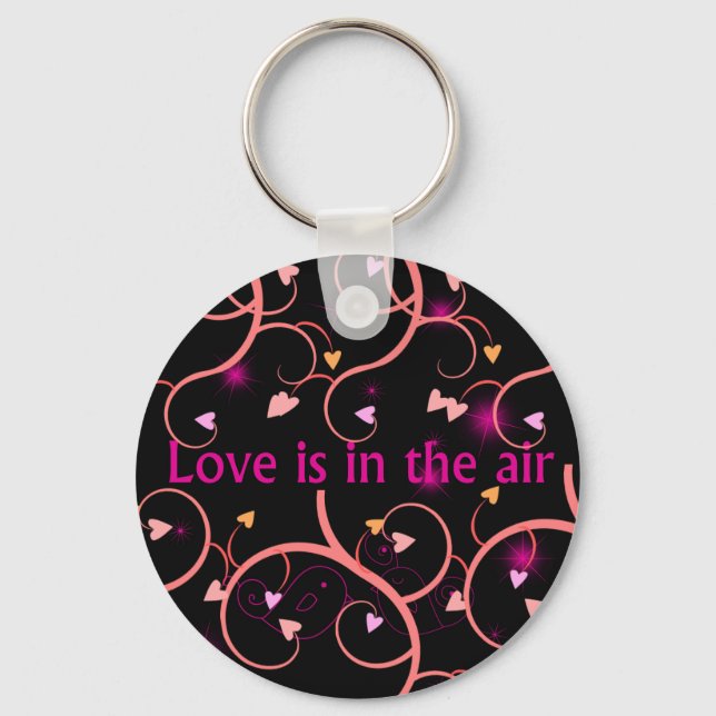 love is in the air keychain (Front)