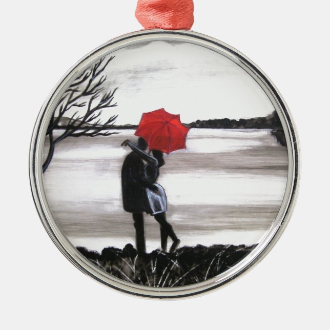 Love is in the air metal tree decoration (Front)