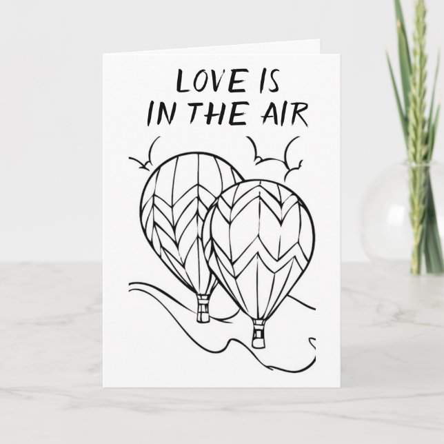 **LOVE** IS IN THE AIR **ON OUR ANNIVERSARY** CARD (Front)
