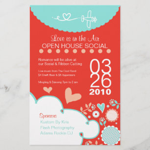 Love is in the Air Open House Flyer