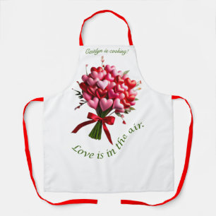 LOVE IS IN THE AIR Personalised Apron