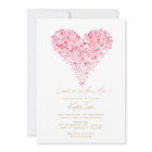 Love is in the Air Pink Heart Bridal Shower