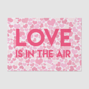 Love is in the air. Pink Hearts Tissue Paper