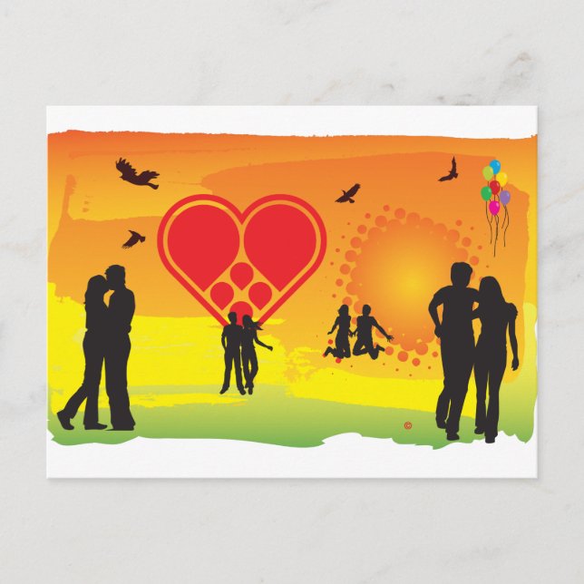 Love Is In The Air Postcard (Front)