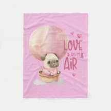 Love Is In The Air Pug Valentine's Day