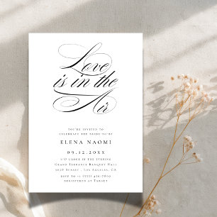 Love is in the Air Simple Budget Bridal Shower Invitation