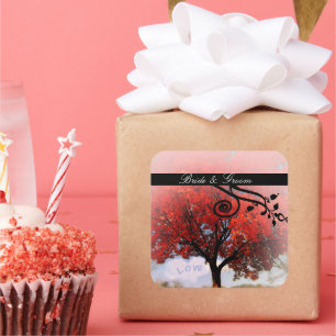 Love is in the air... square sticker