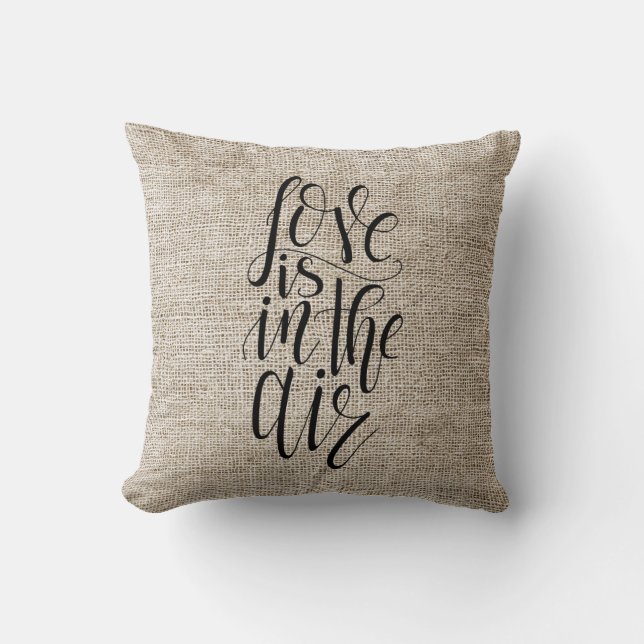Love Is In The Air Throw Pillow (Front)