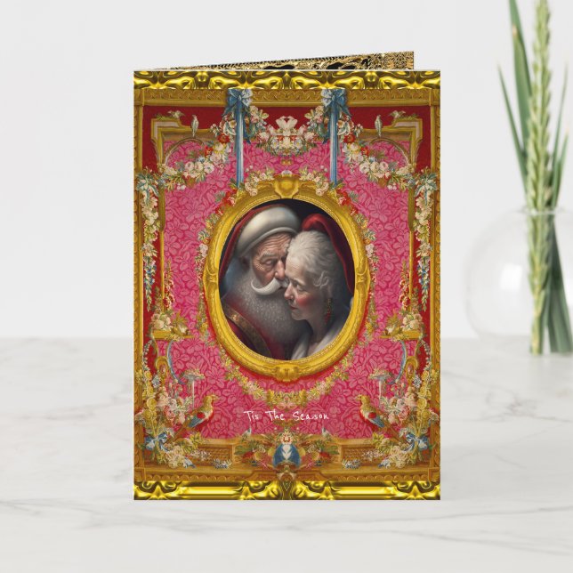 Love is in the air Tis the season Christmas   Card (Front)