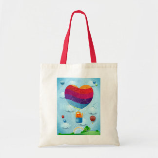 Love is in the air tote bag