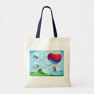 Love is in the air tote bag