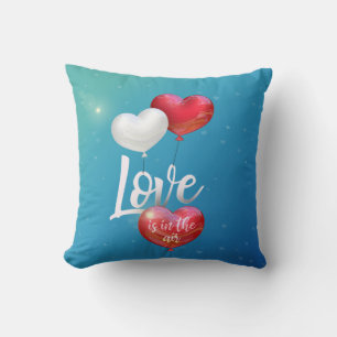 Love Is In The Air Valentine Balloons - Pillow