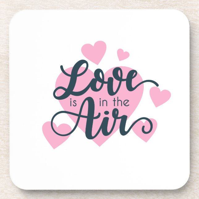 Love is in the Air Valentine's Day | Coaster (Front)