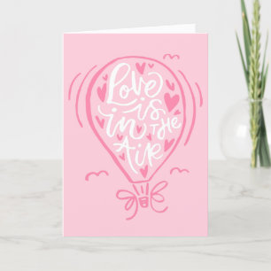 Love is in the Air Valentine's Day Holiday Card